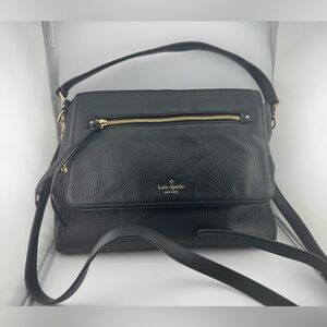 Kate Spade Cobble Hill Toddy Black Pebble Leather Shoulder Bag Purse